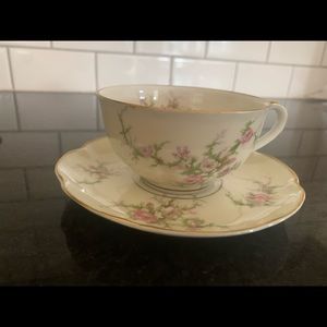 Haviland coffee cup and saucer (set of 2)